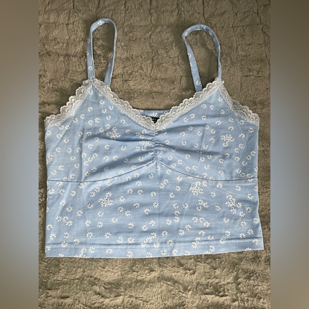 Blue & White Tank